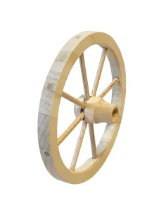 9 cm Diameter Wooden Cart Wheel for 25–30 cm Nativity Figures