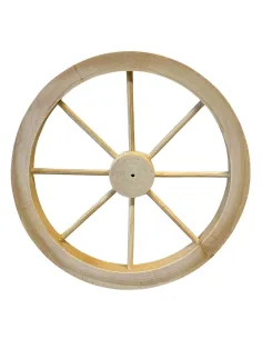 10 cm Diameter Wooden Cart Wheel for 30 cm Nativity Figures 2