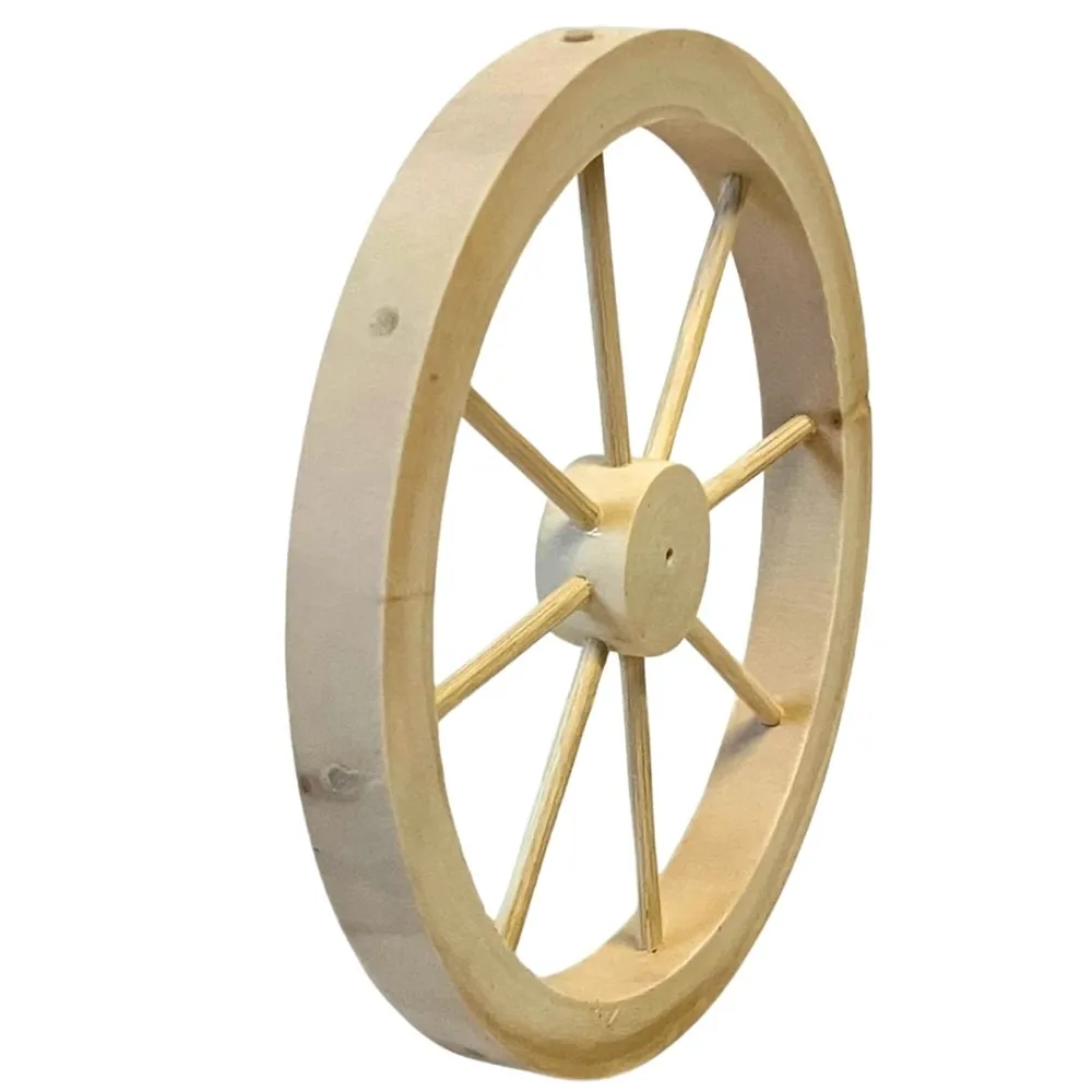 10 cm Diameter Wooden Cart Wheel for 30 cm Nativity Figures