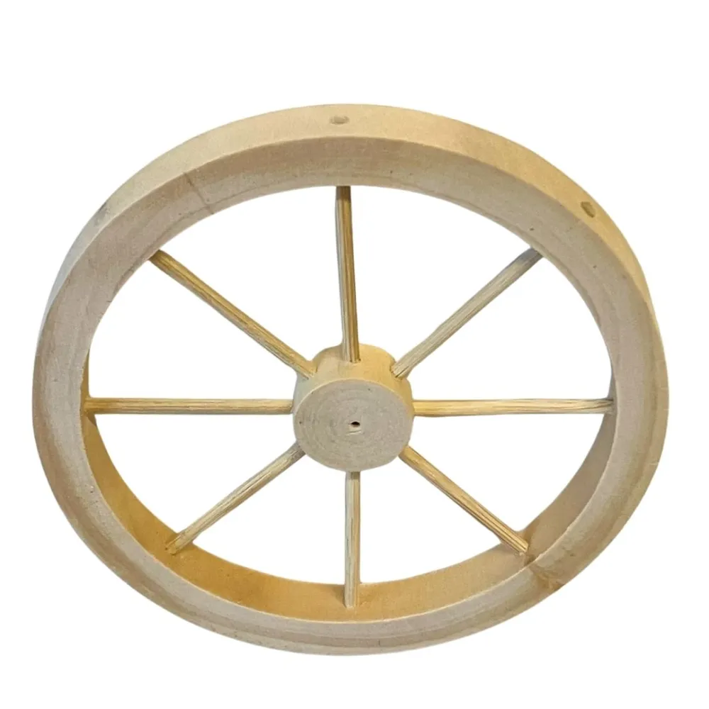 10 cm Diameter Wooden Cart Wheel for 30 cm Nativity Figures
