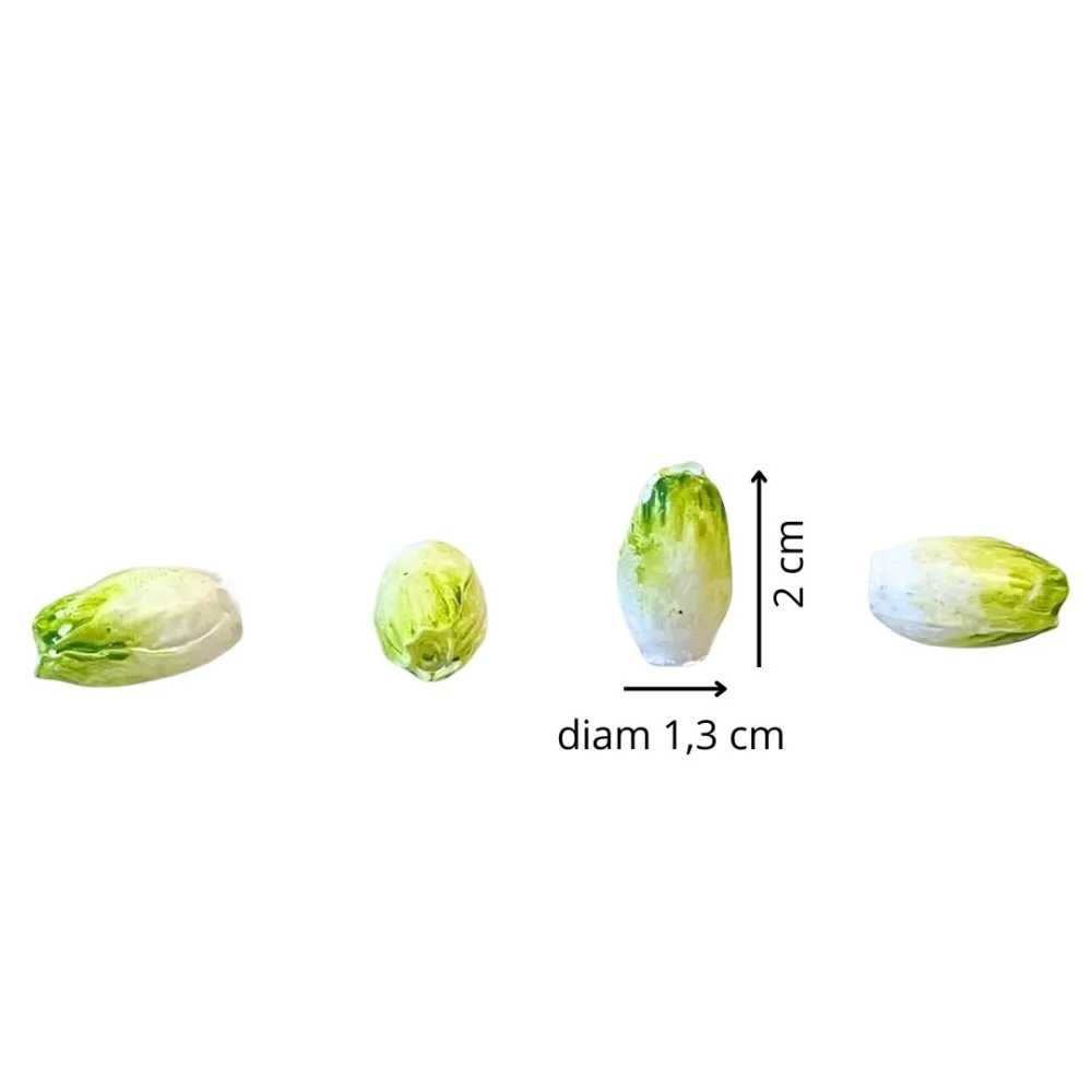 Set 4 pezzi insalata romana in resina per statue da 20 cm