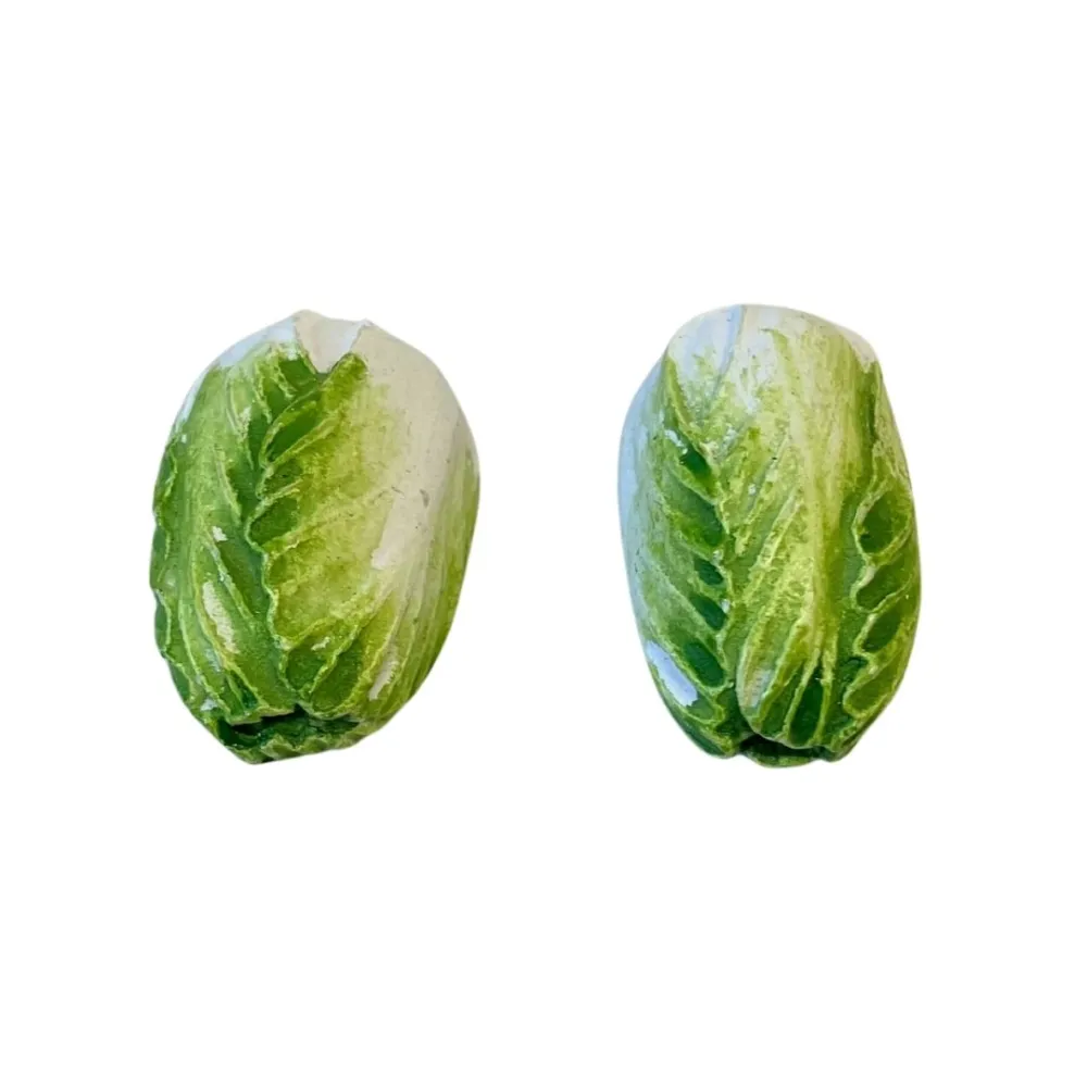 Set of 2 Resin Romaine Lettuces for 30 cm Nativity Figures