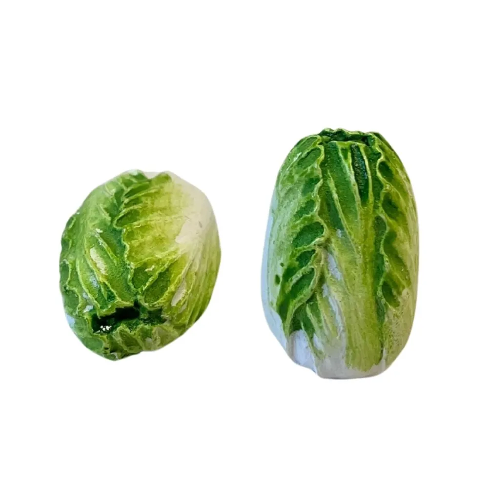 Set of 2 Resin Romaine Lettuces for 30 cm Nativity Figures