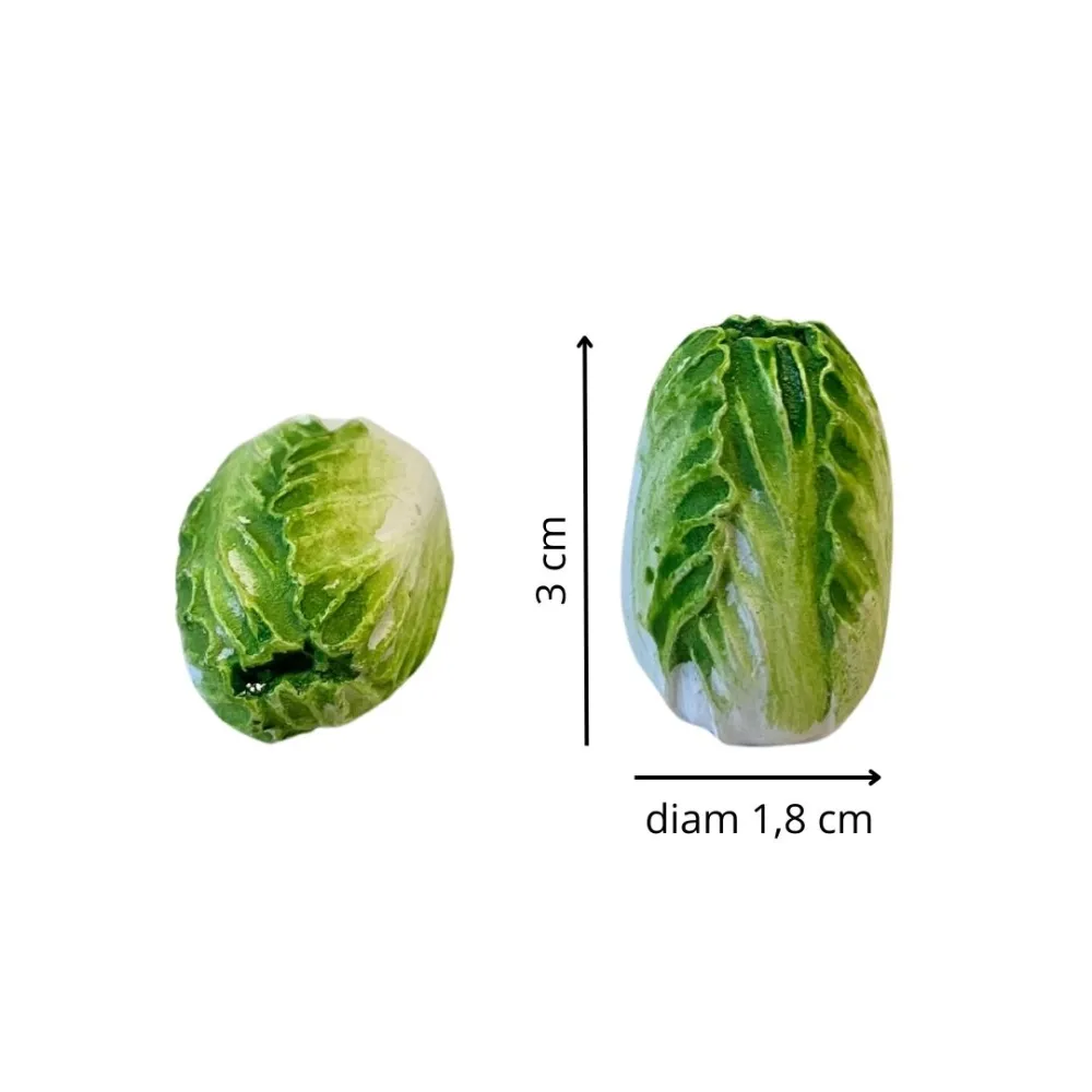 Set of 2 Resin Romaine Lettuces for 30 cm Nativity Figures