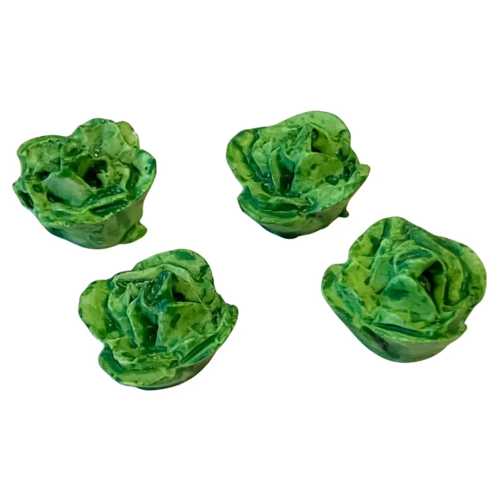 Set of 4 Resin Lettuces for 20 cm Nativity Figures