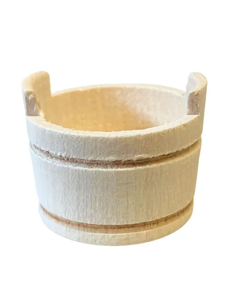 Tinozza in legno per statue da 10-12 cm
