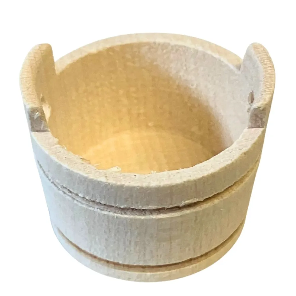 Wooden Wash Tub for 10–12 cm Nativity Figures