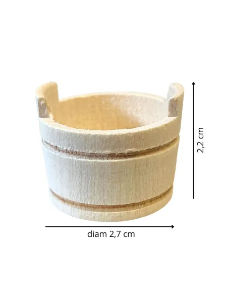 Wooden Wash Tub for 10–12 cm Nativity Figures