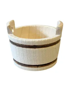 Wooden Wash Tub for 15–20 cm Nativity Figures