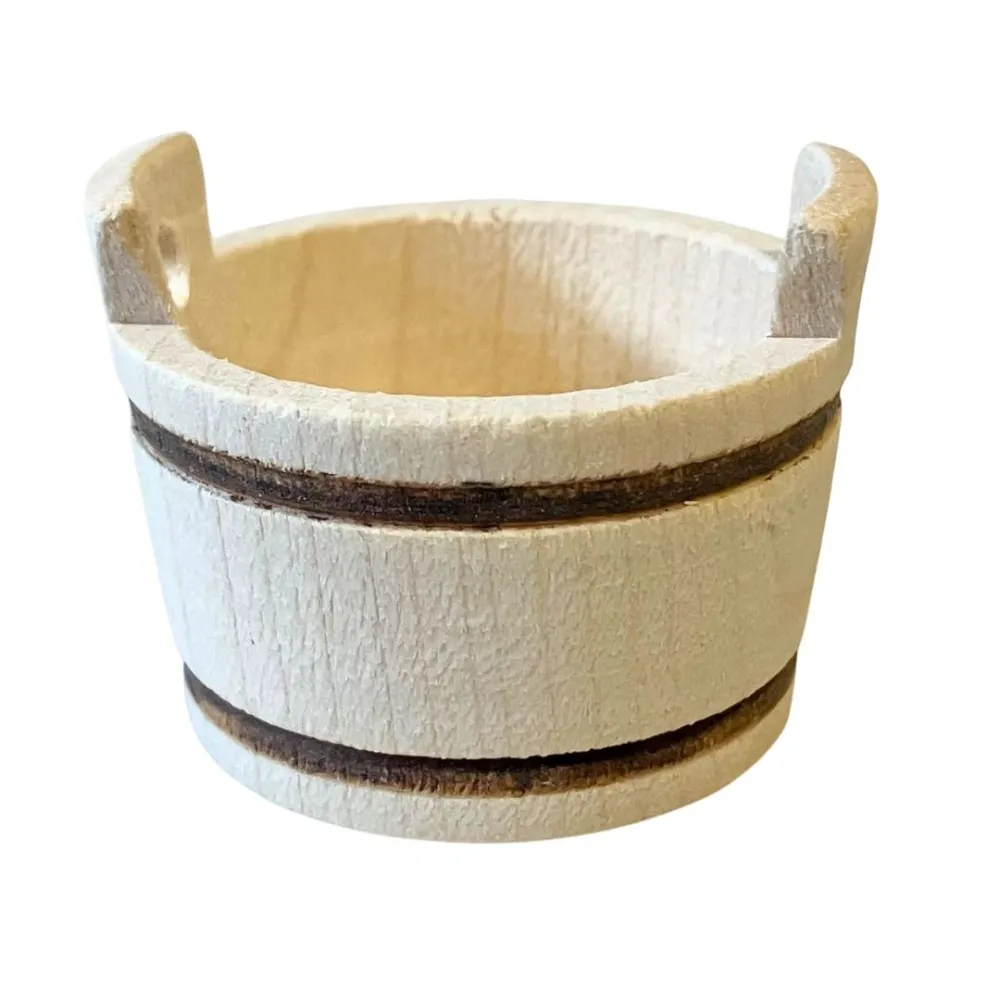 Wooden Wash Tub for 15–20 cm Nativity Figures