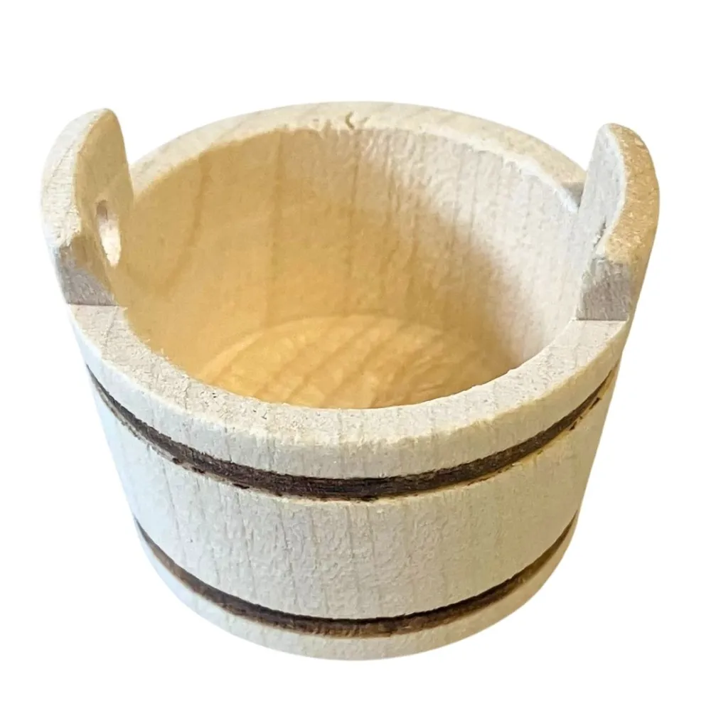 Wooden Wash Tub for 15–20 cm Nativity Figures