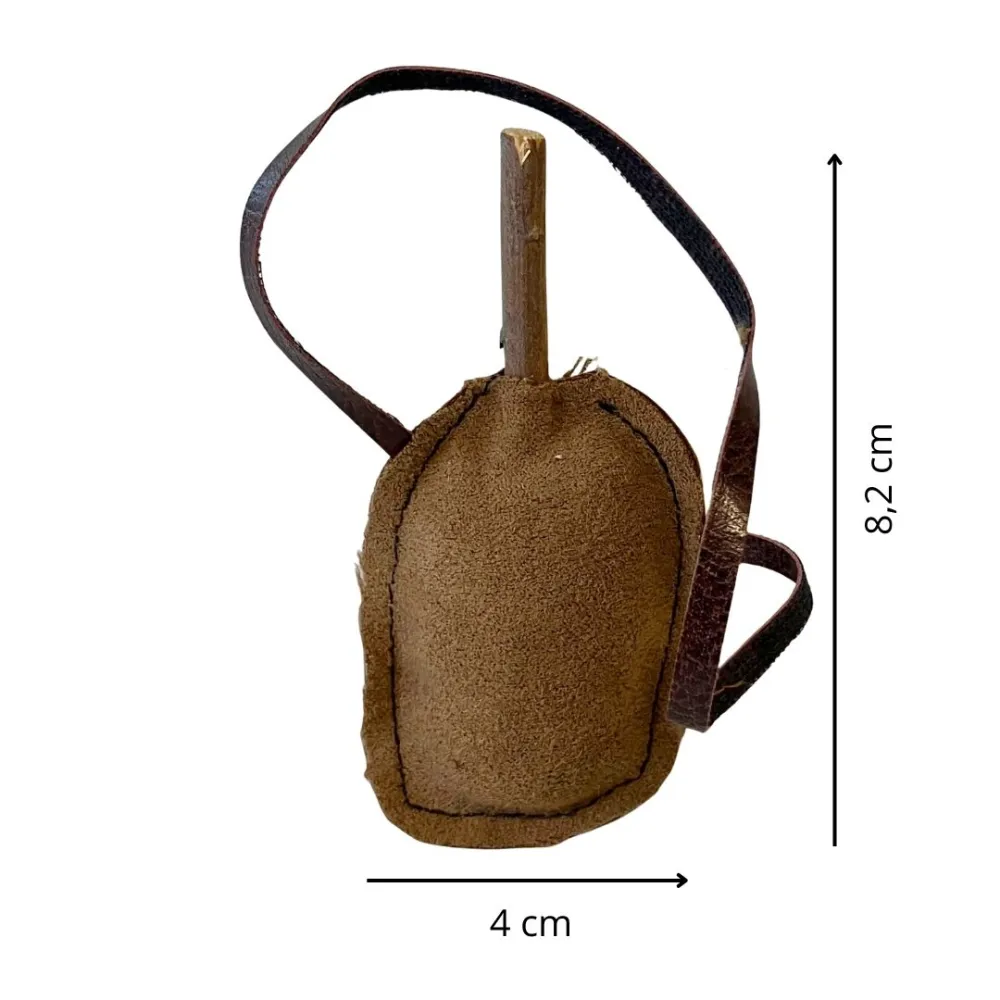 Leather Water Flask for 25–30 cm Nativity Figures
