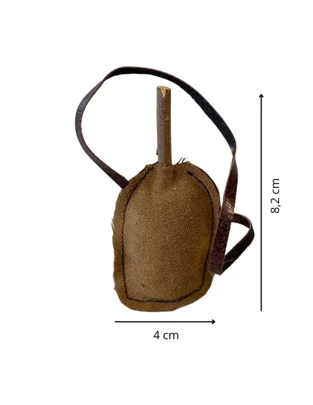 Leather Water Flask for 25–30 cm Nativity Figures