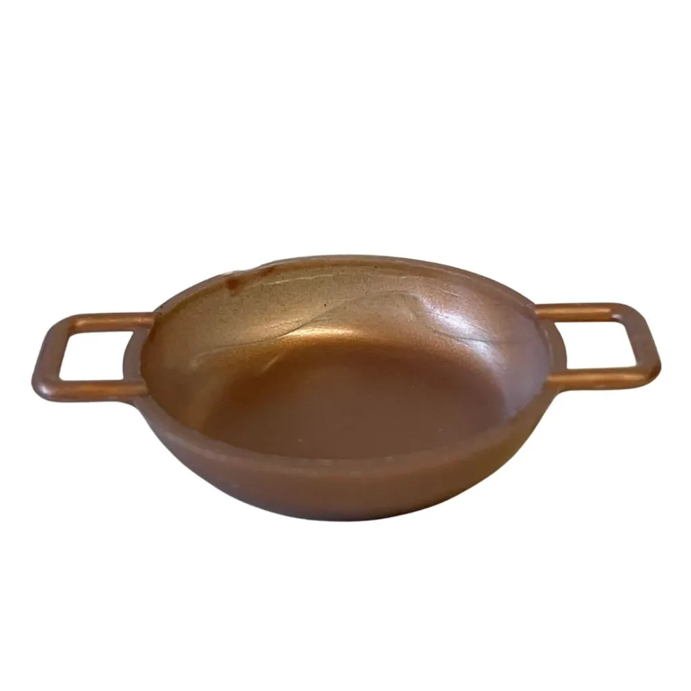 7-Piece Copper-Effect PVC Kitchen Utensil Set for 12–15 cm Nativity Figures