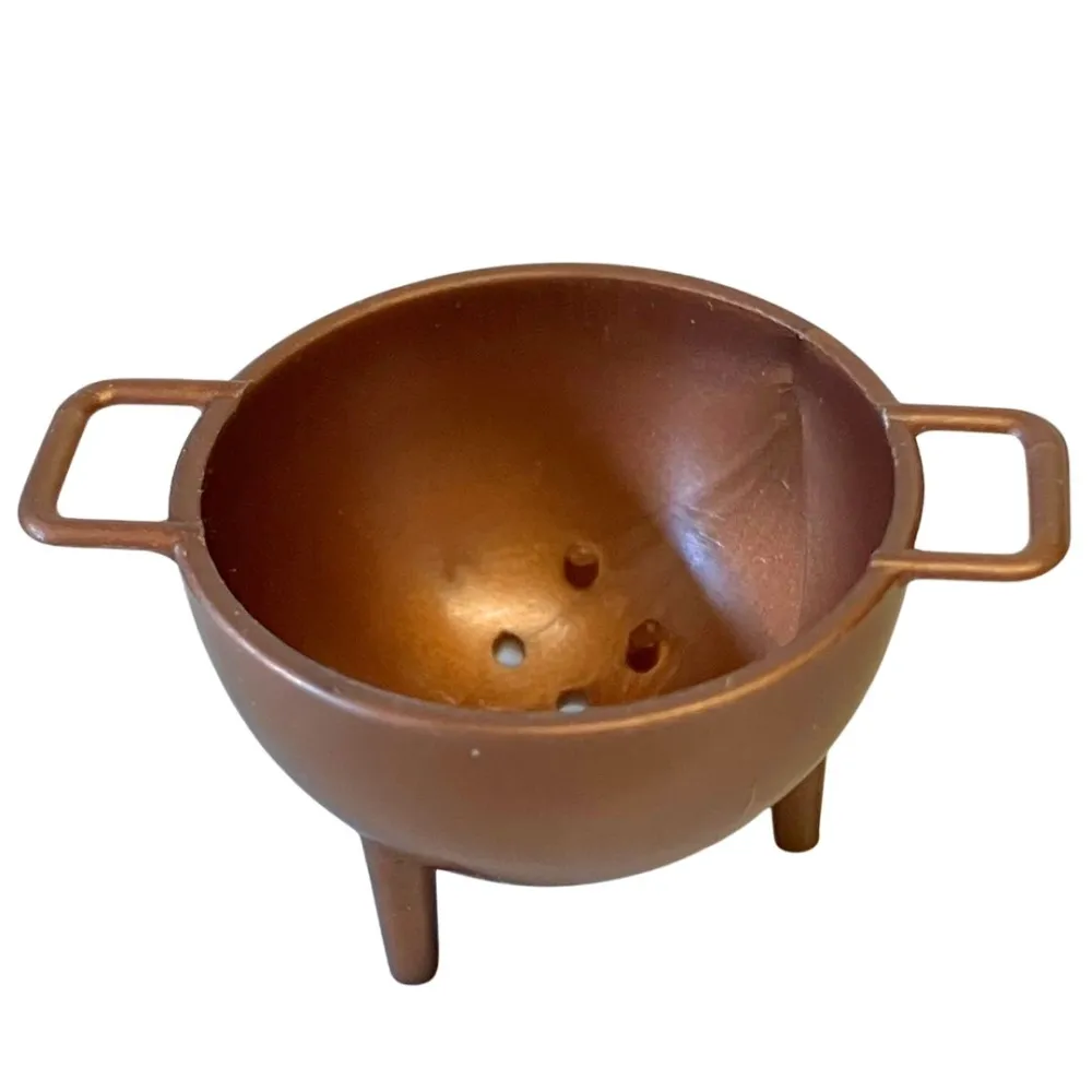 7-Piece Copper-Effect PVC Kitchen Utensil Set for 12–15 cm Nativity Figures