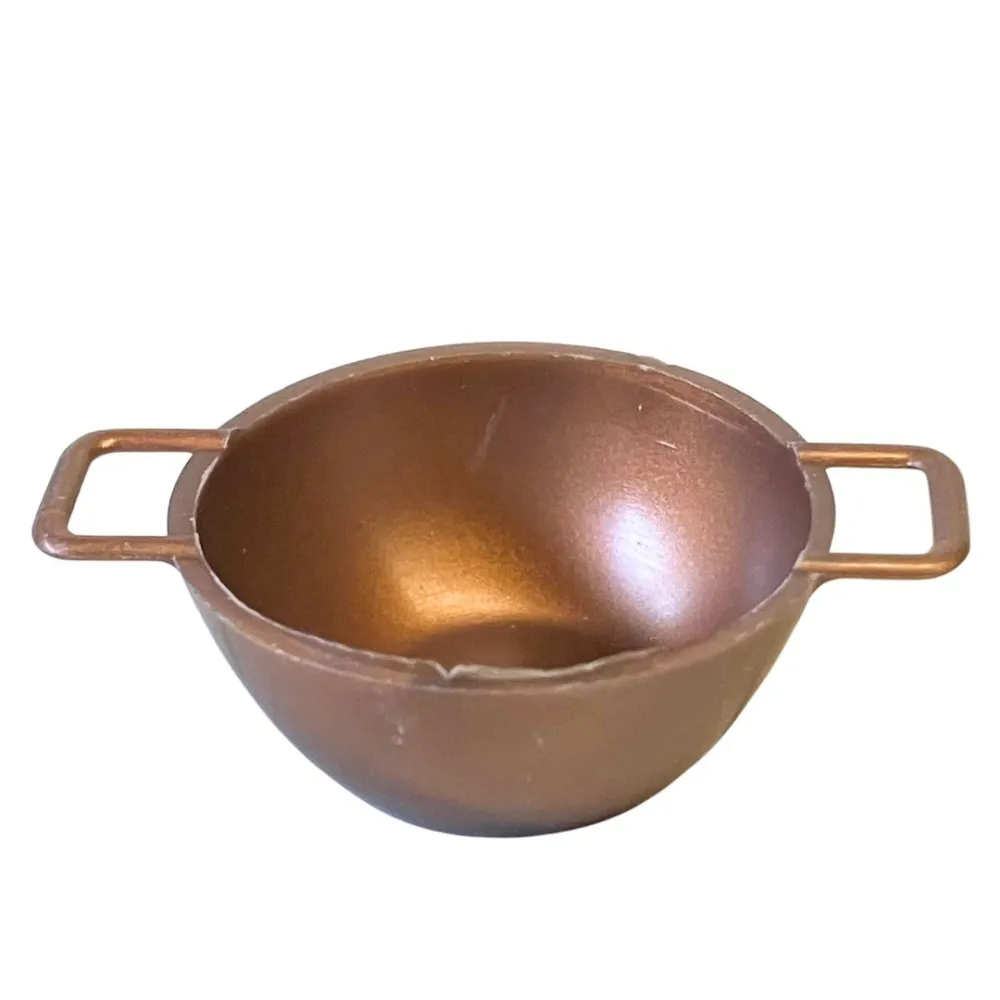 7-Piece Copper-Effect PVC Kitchen Utensil Set for 12–15 cm Nativity Figures