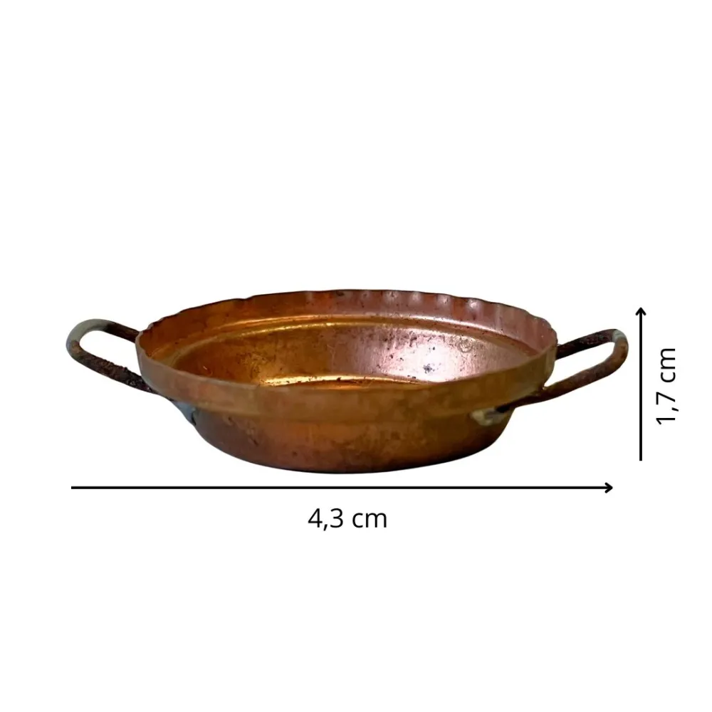 Copper pan for 15–20 cm Nativity Figures