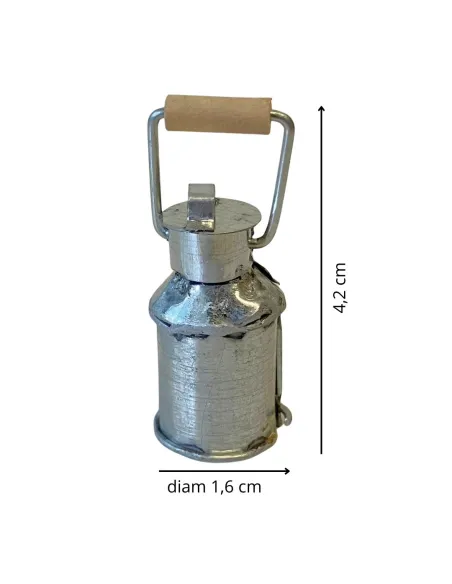 Bricco latte in lamiera per statue da 10-12 cm