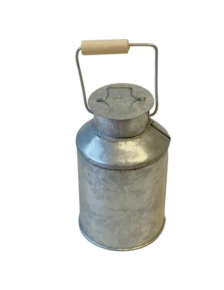 Bidone del latte in lamiera per statue da 25-30 cm