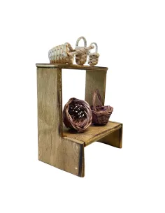 Wooden Wicker Basket Stall for 10 cm Nativity Figures 2