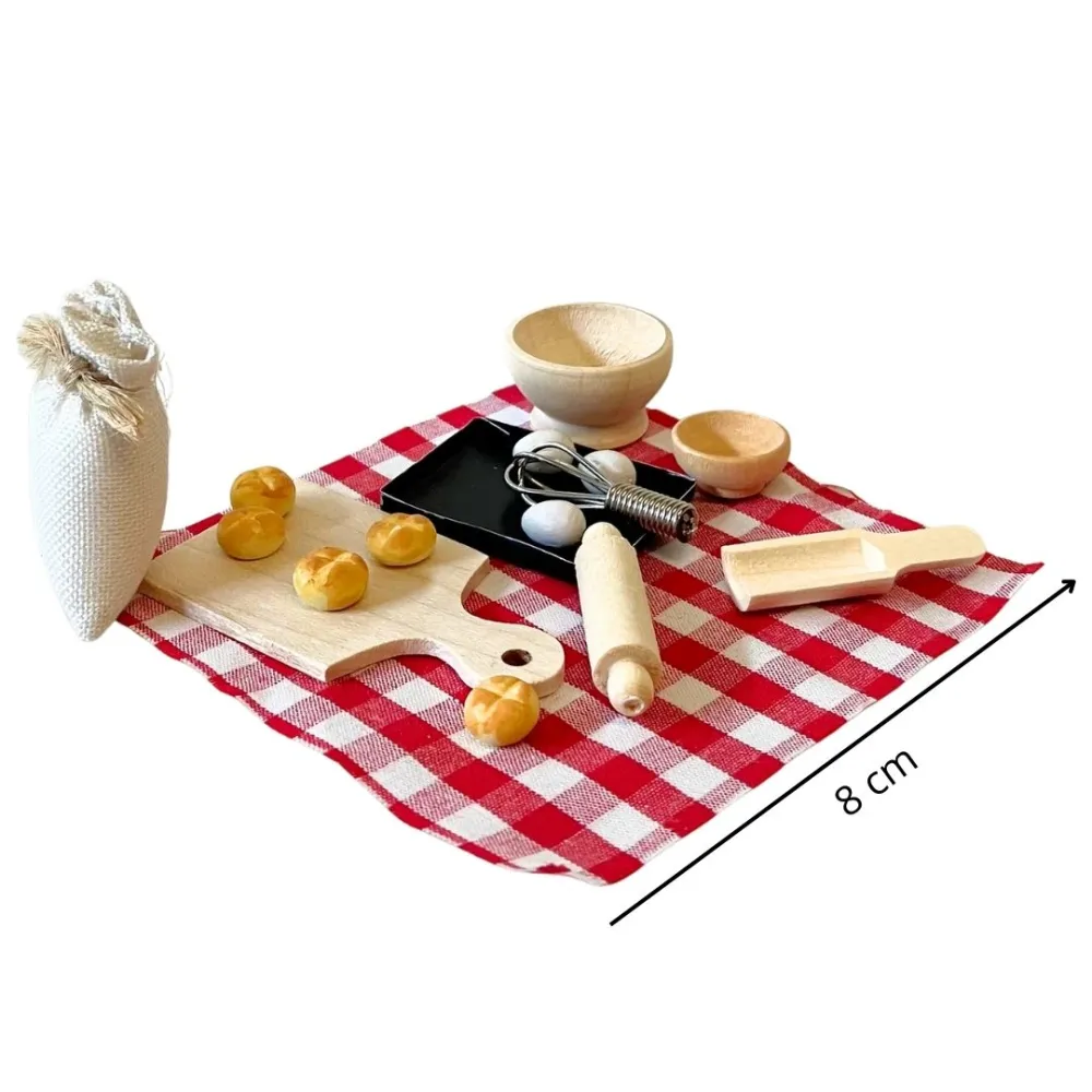 17-Piece Laid Table Set for 12–15 cm Nativity Figures
