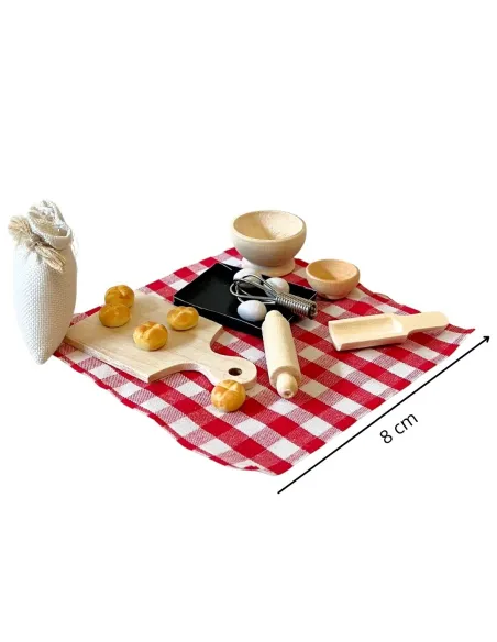 Set 17 pezzi tavola imbandita per statue da 12-15 cm