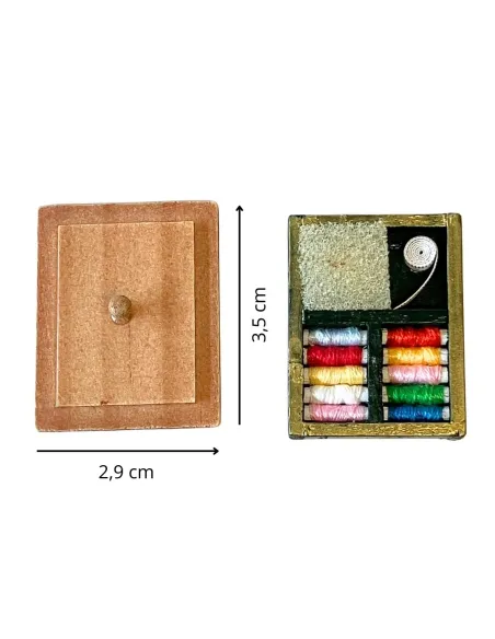 Wooden Sewing Box for 10–12 cm Nativity Figures