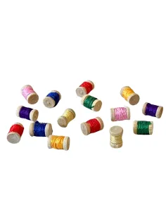 Set of 15 Wooden Thread Spools for 10–12 cm Nativity Figures 2