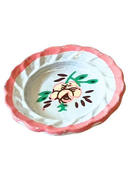 Set 4 piatti finta porcellana decorata per statue da 15 cm