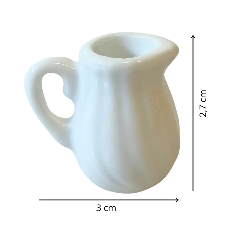 White Porcelain Jug for 25–30 cm Nativity Figures