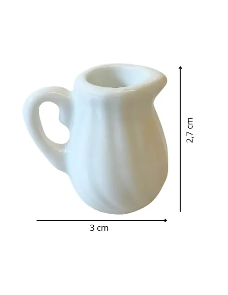 Brocca porcellana bianca per statue da 25-30 cm