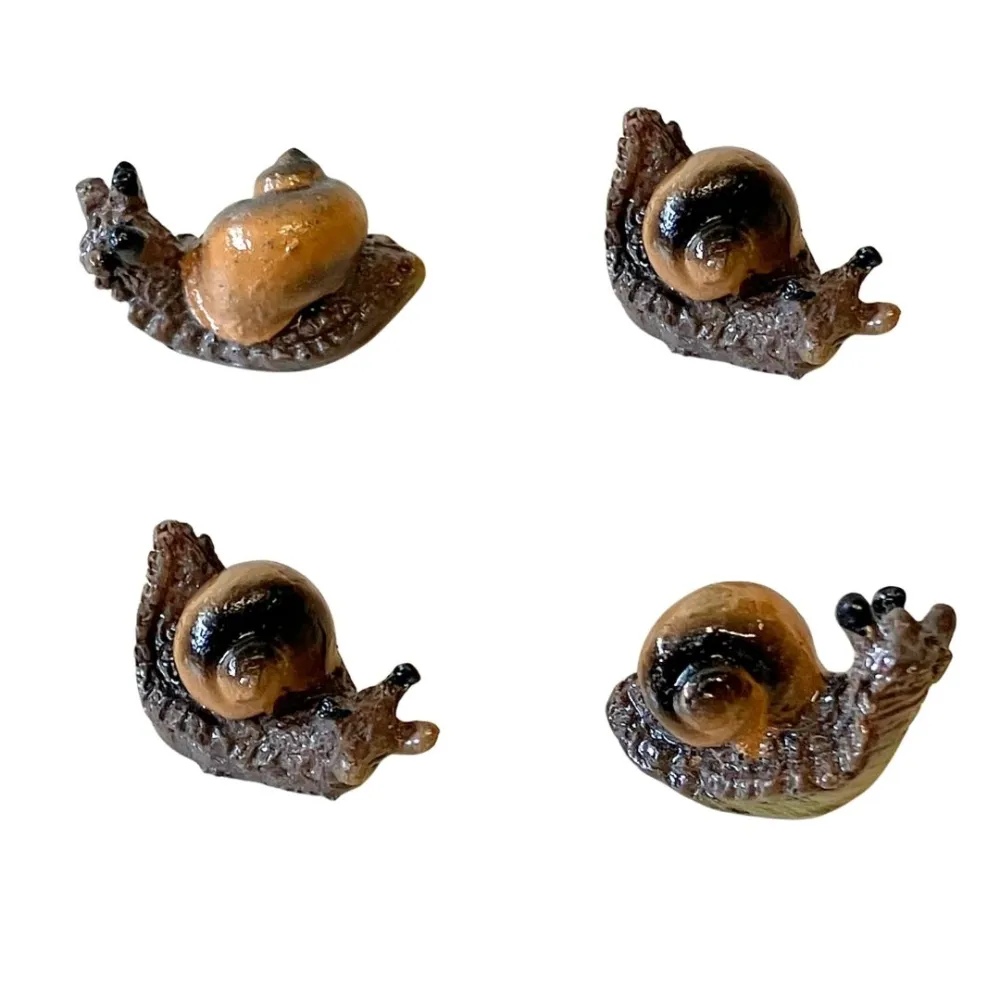 Set of Four Resin Snails for 30–35 cm Nativity Figures