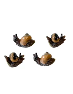 Set 4 lumache in resina per statue da 30-35 cm 2