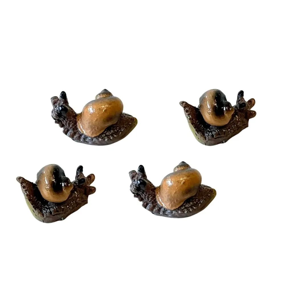 Set 4 lumache in resina per statue da 30-35 cm