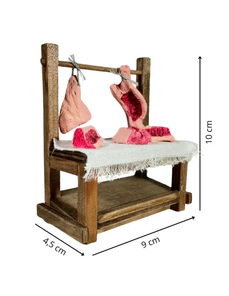 Wooden Meat Stall for 10–12 cm Nativity Figures