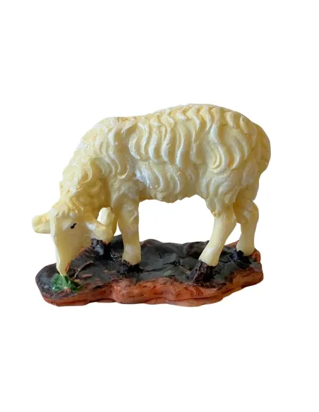 Pecora testa bassa in resina per statue da 12-15 cm