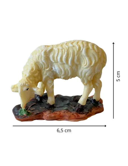 Resin Sheep with Head Lowered for 12–15 cm Nativity Figures