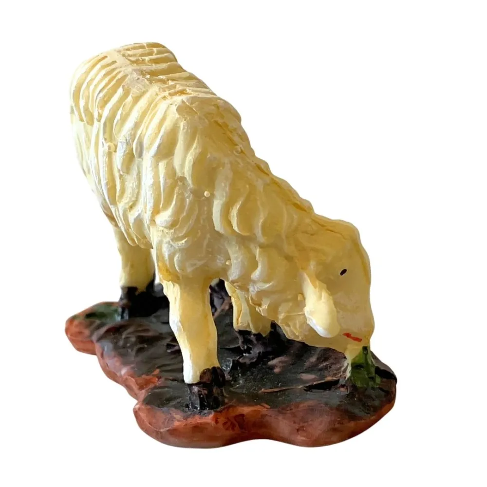 Pecora testa bassa in resina per statue da 12-15 cm