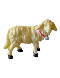 Pecora con campanaccio in resina per statue da 12-15 cm