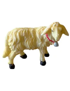 Pecora con campanaccio in resina per statue da 12-15 cm 2