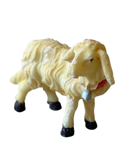 Pecora con campanaccio in resina per statue da 12-15 cm
