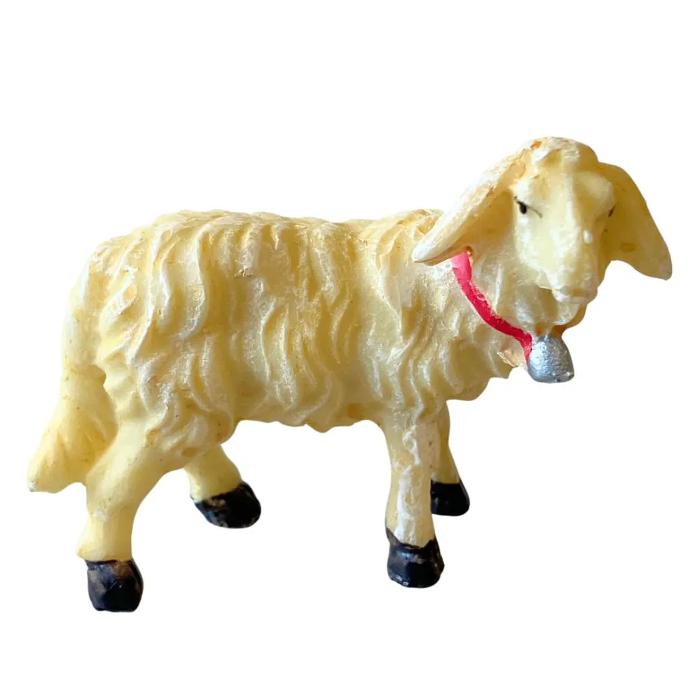 Set of 2 Resin Sheep and 1 Resin Lamb for 12–15 cm Nativity Figures