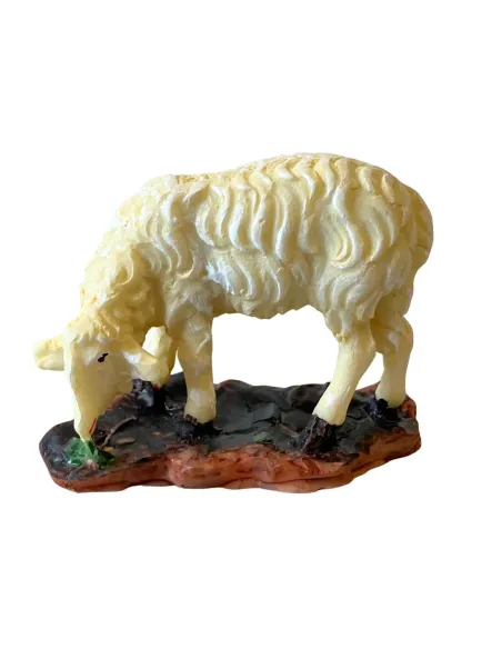 Set 2 pecore e 1 agnello in resina per statue da 12-15 cm