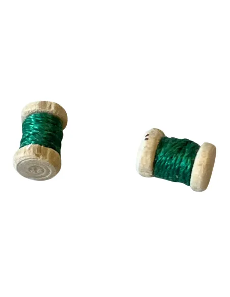 Wooden Box with Thread Spools for 10–12 cm Nativity Figures