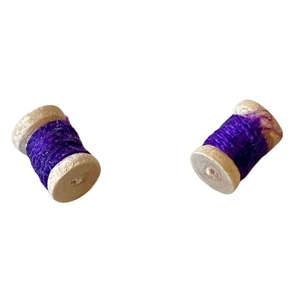 Wooden Box with Thread Spools for 10–12 cm Nativity Figures