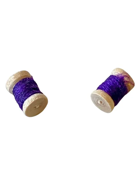 Wooden Box with Thread Spools for 10–12 cm Nativity Figures