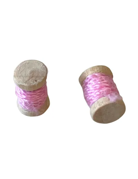 Wooden Box with Thread Spools for 10–12 cm Nativity Figures