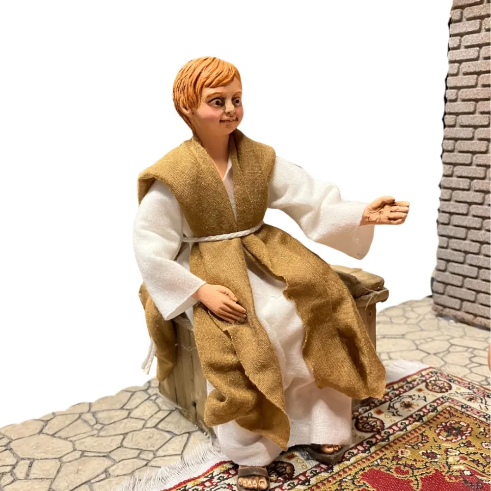 Animated Jesus at the Temple with the Temple Masters - 30 cm