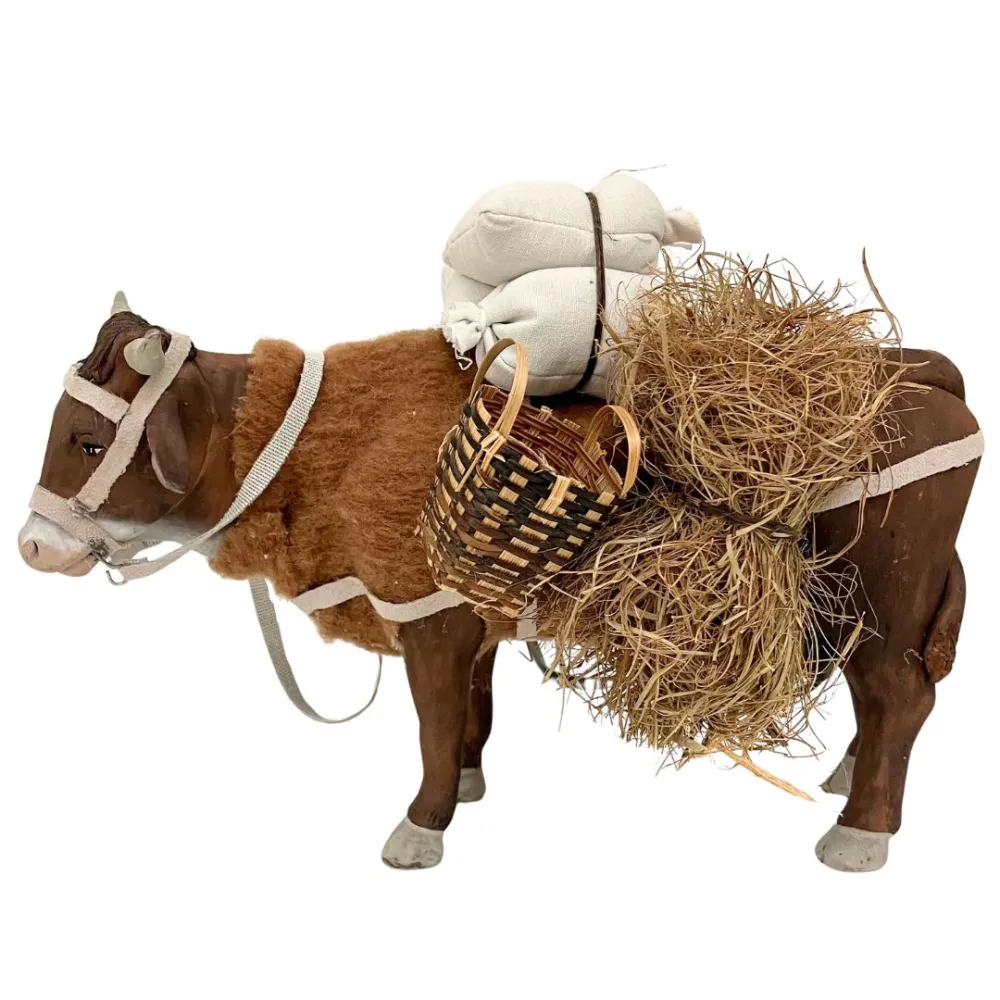 Animated Standing Terracotta Ox for 25–30 cm Nativity Figures