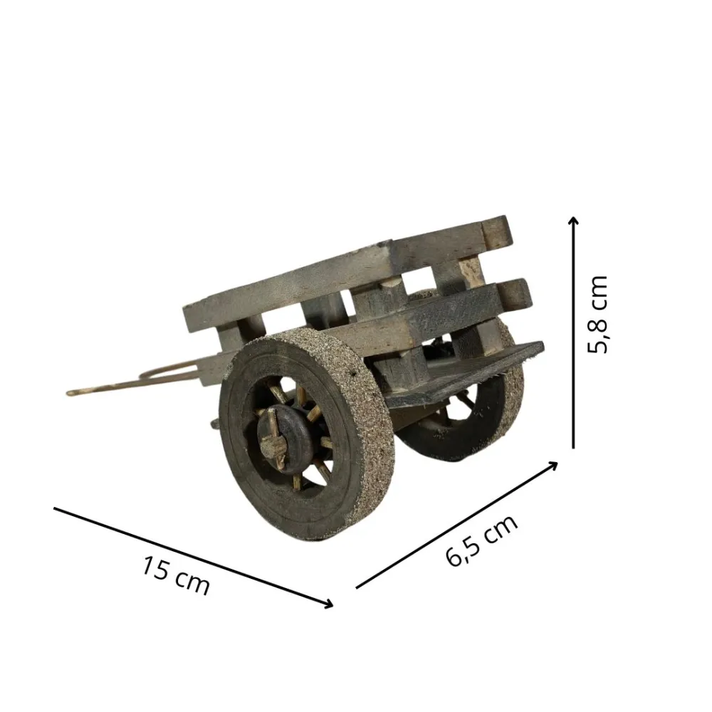Wooden Cart for 8–10 cm Nativity Figures